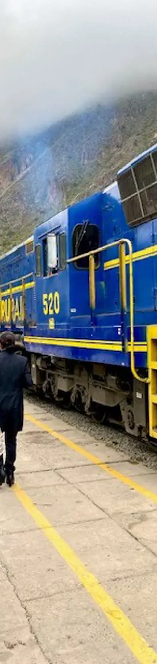 Voyage en train jusqu'au point de départ du Machu Picchu